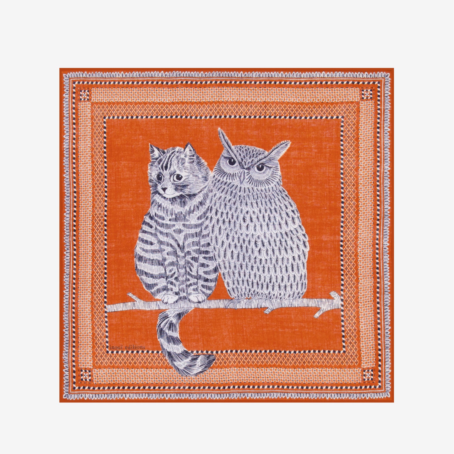 Square 70- Chouette - Terracotta