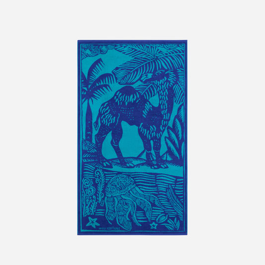 Strandtuch - Dromadaire - Blau