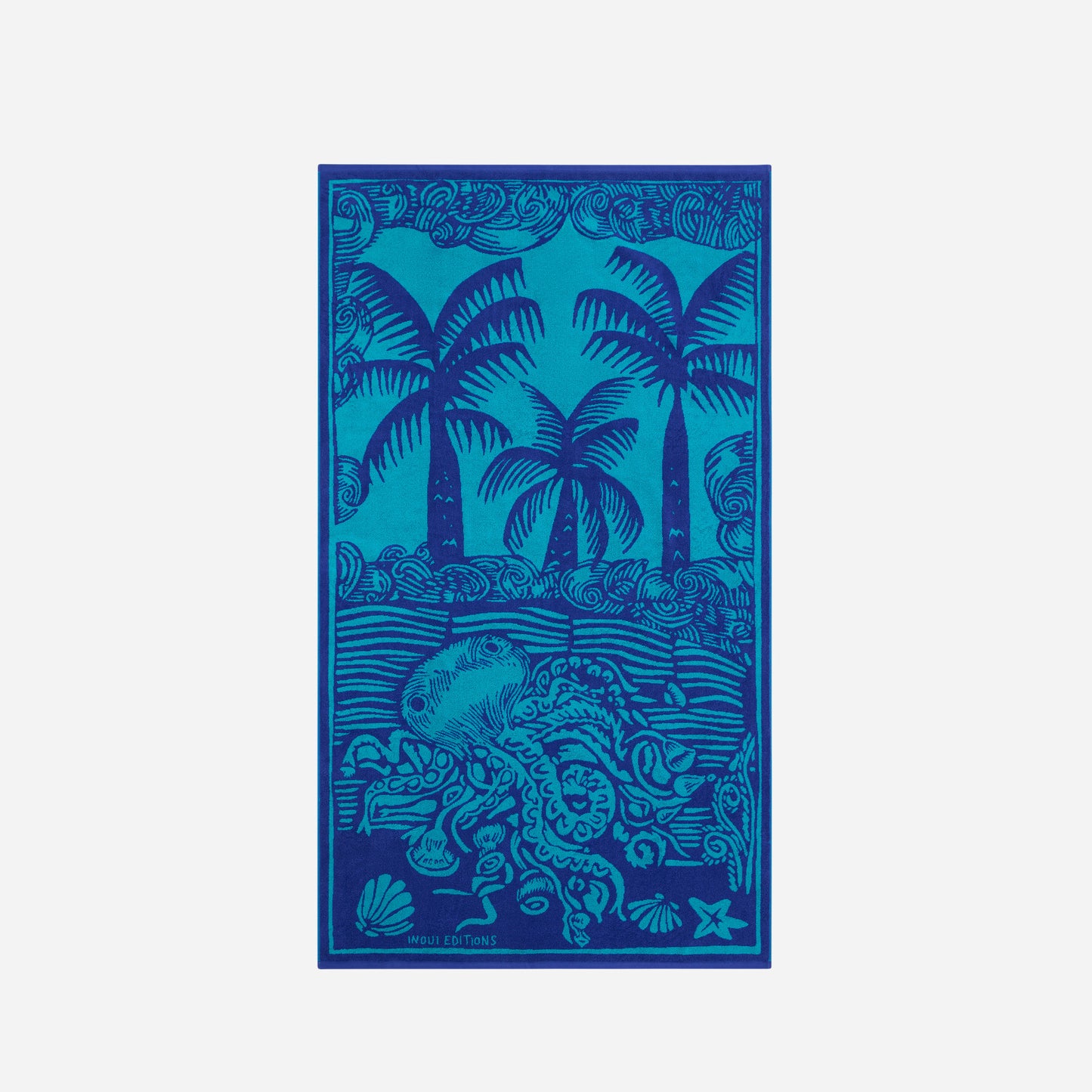 Strandtuch - Poulpe - Blau