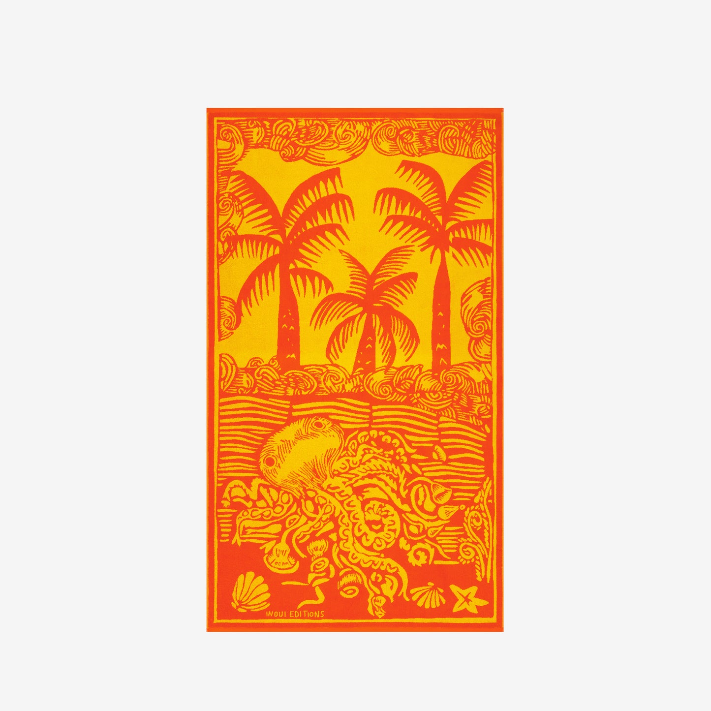 Beach Towel - Poulpe - Orange