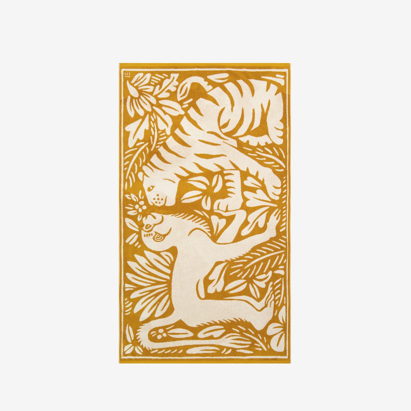 Beach Towel 100 - Jungle - Camel
