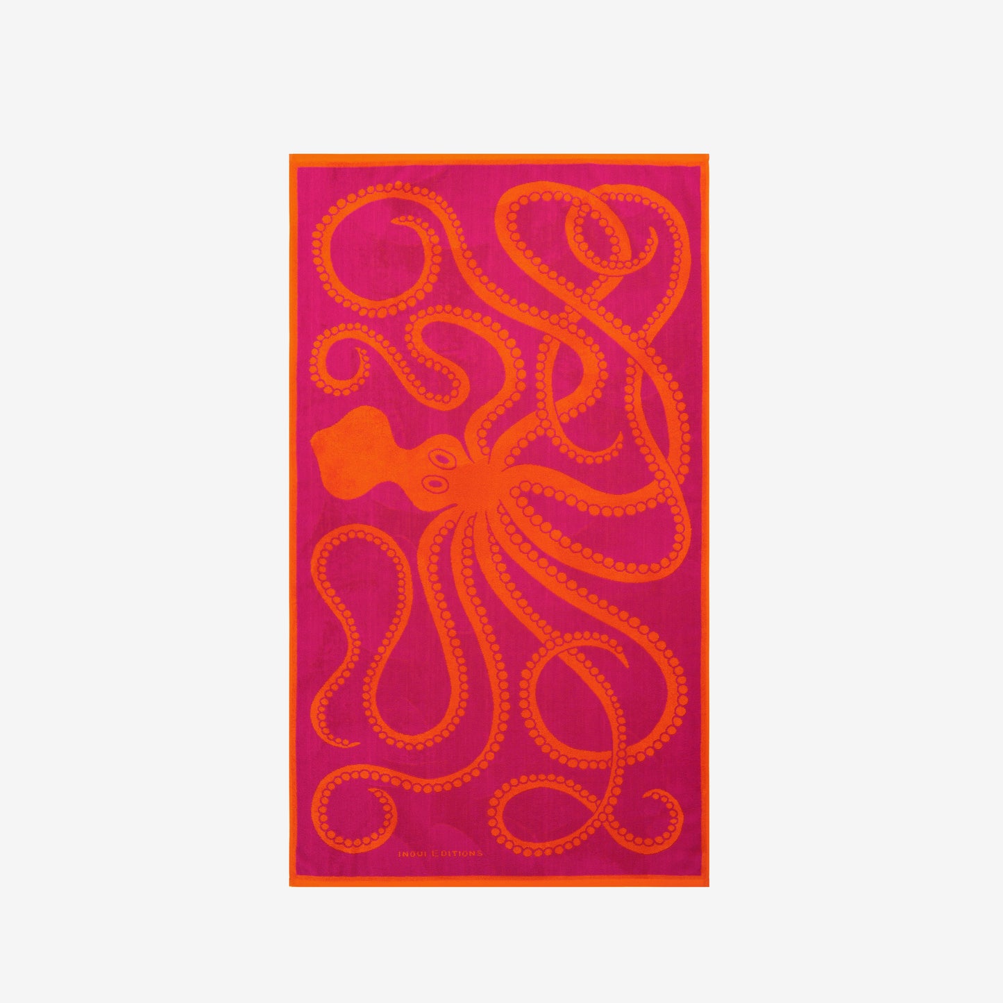 Strandtuch 100 - Octopus - Fuchsia