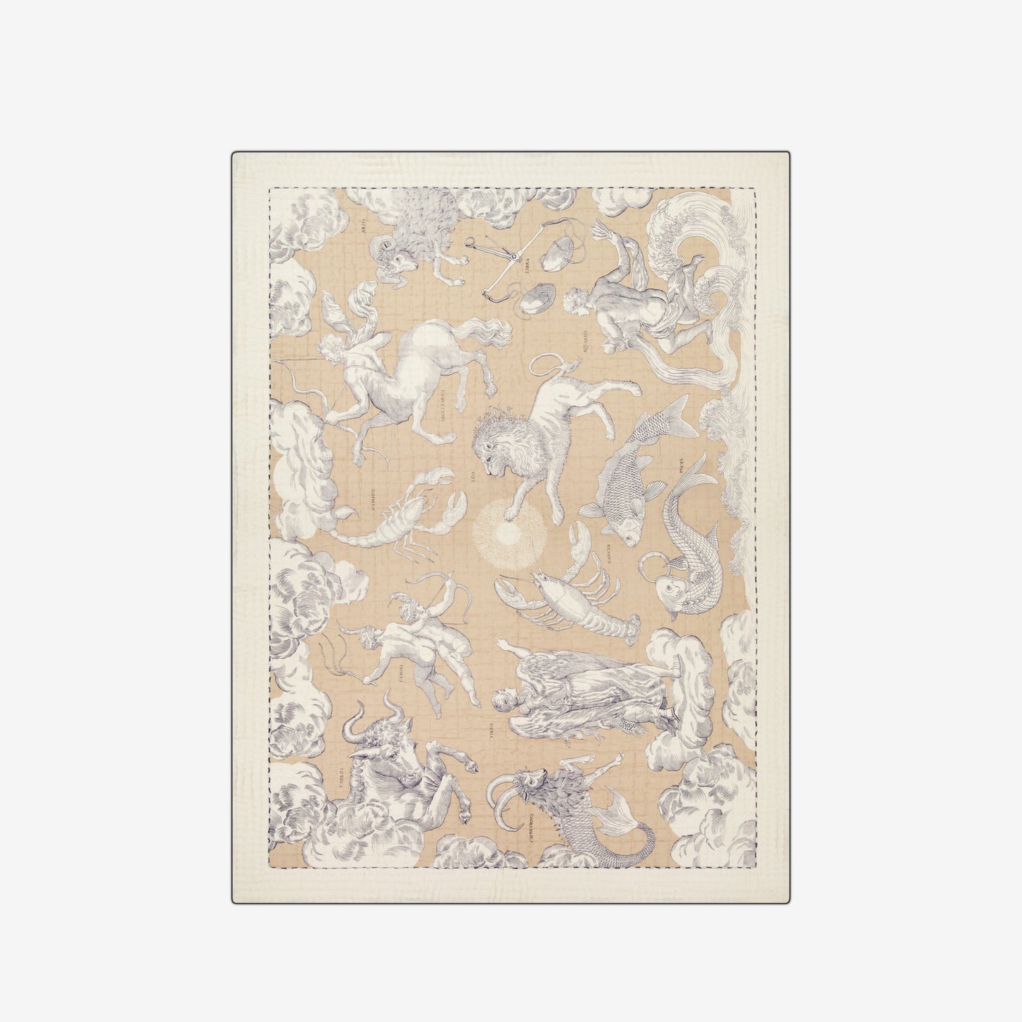 Bettdecke 140 - Astrologie - Beige