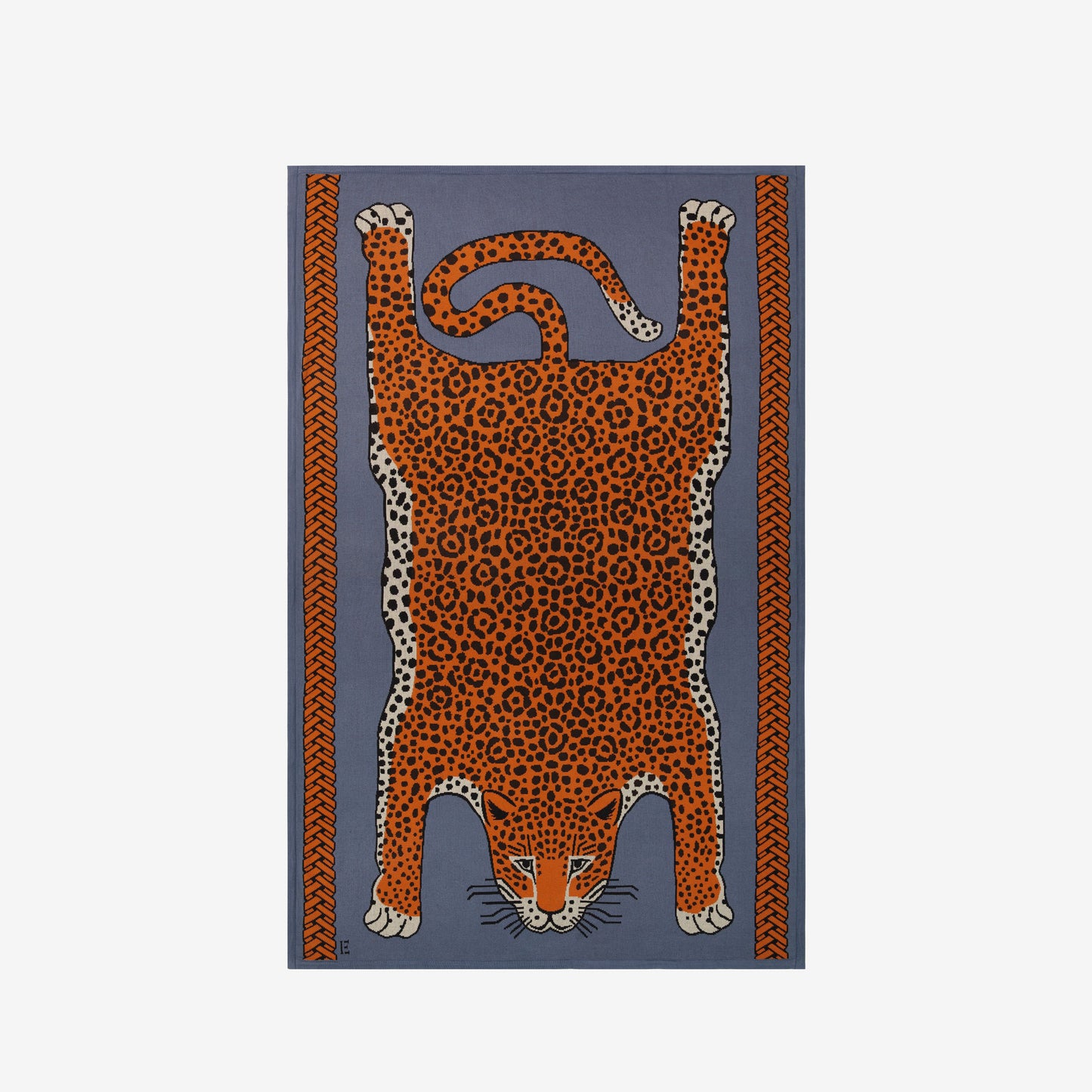 Coperta 130 - Leopard - Blu