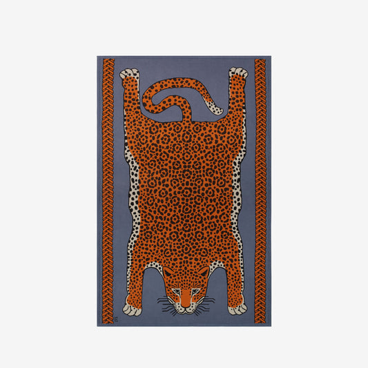 Coperta 130 - Leopard - Blu
