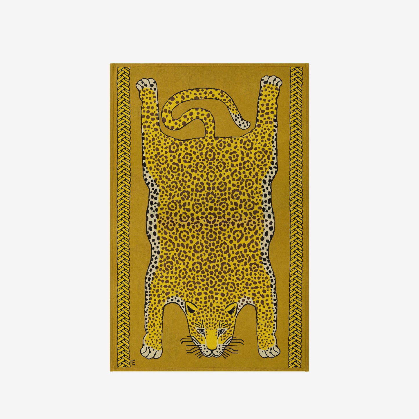 Coperta 130 - Leopard - Zafferano