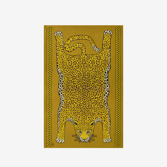 Coperta 130 - Leopard - Zafferano