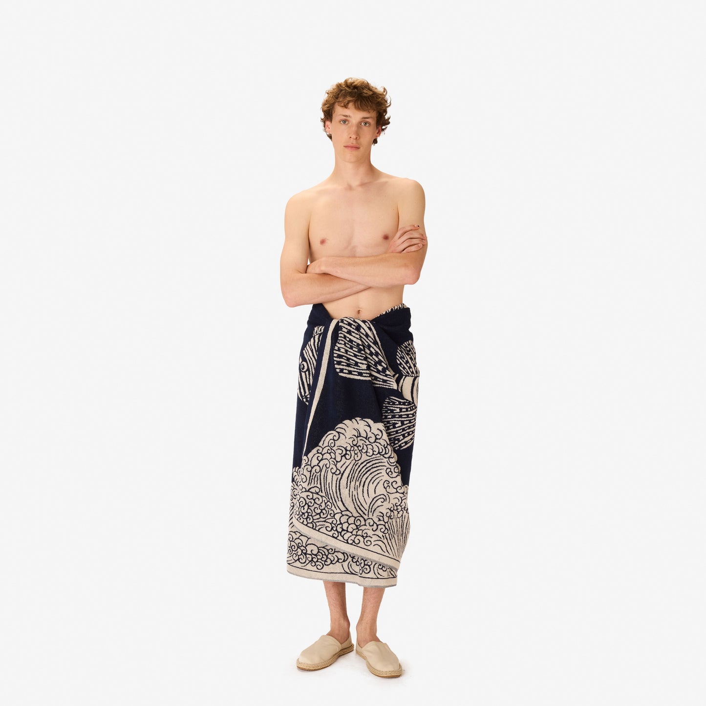 Strandtuch 100 - Poseidon - Marineblau