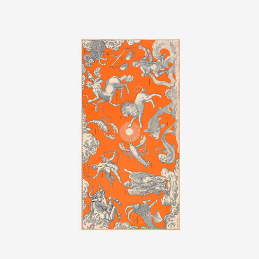 Schal 100 - Astrologie - Orange