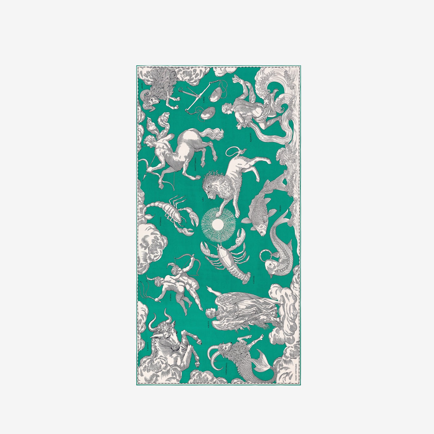 Scarf 100 - Astrologie - Green