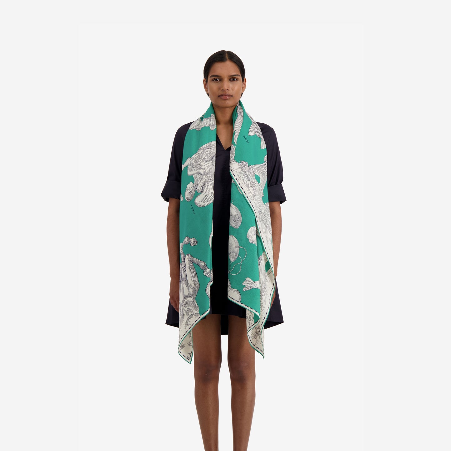 Scarf 100 - Astrologie - Green