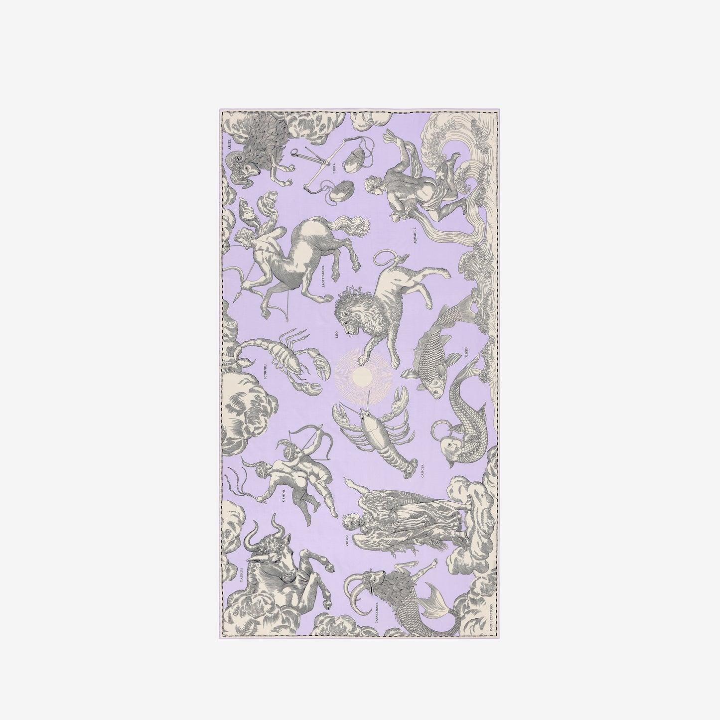 Schal 100 - Astrologie - Lavendel