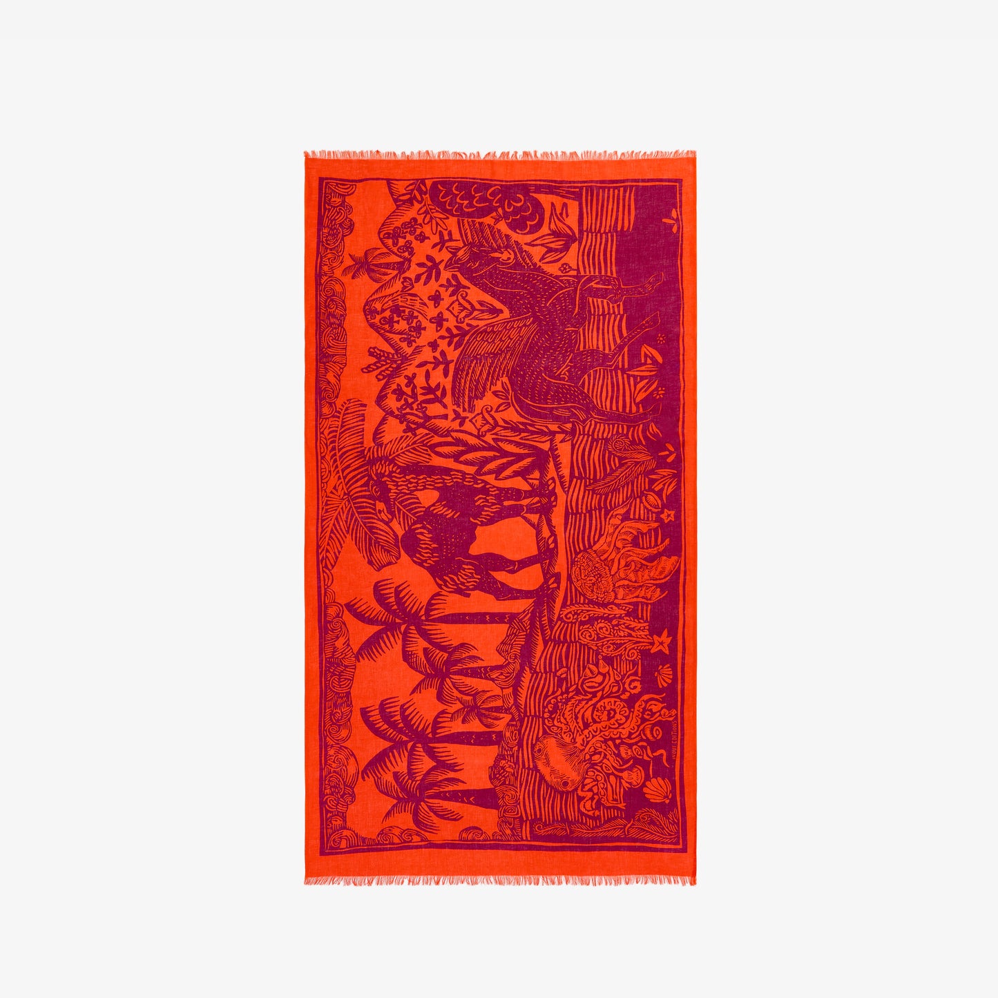 Scarf 100 - Dromadaire et Poulpe - Pink