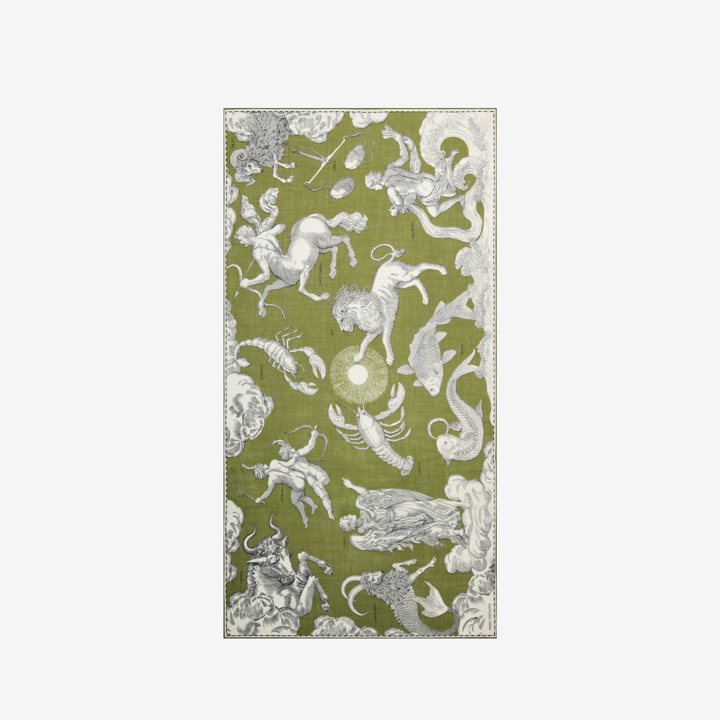Schal 100 - Astrologie - Khaki