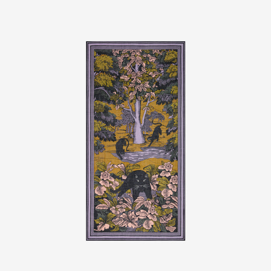 Scarf 90 - Panthere - Purple