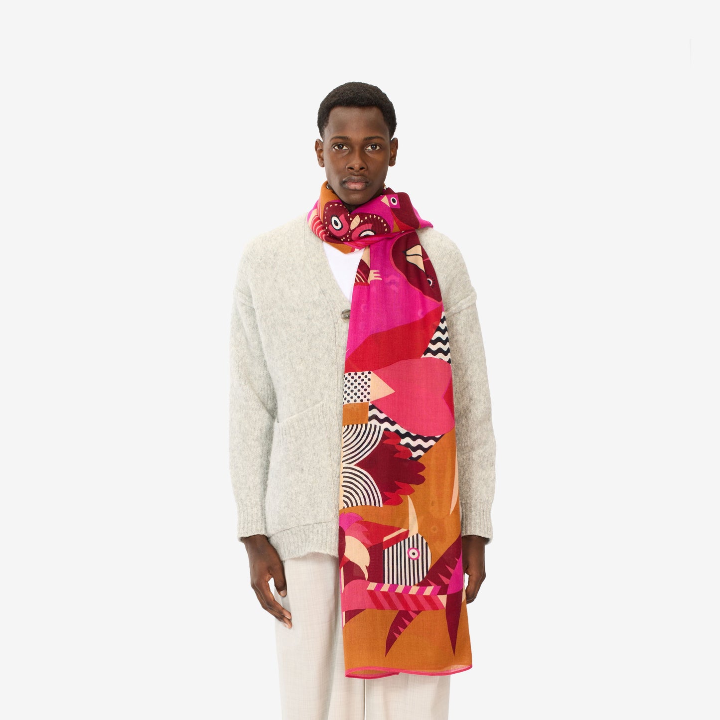 Schal 100 - Tribu - Fuchsia