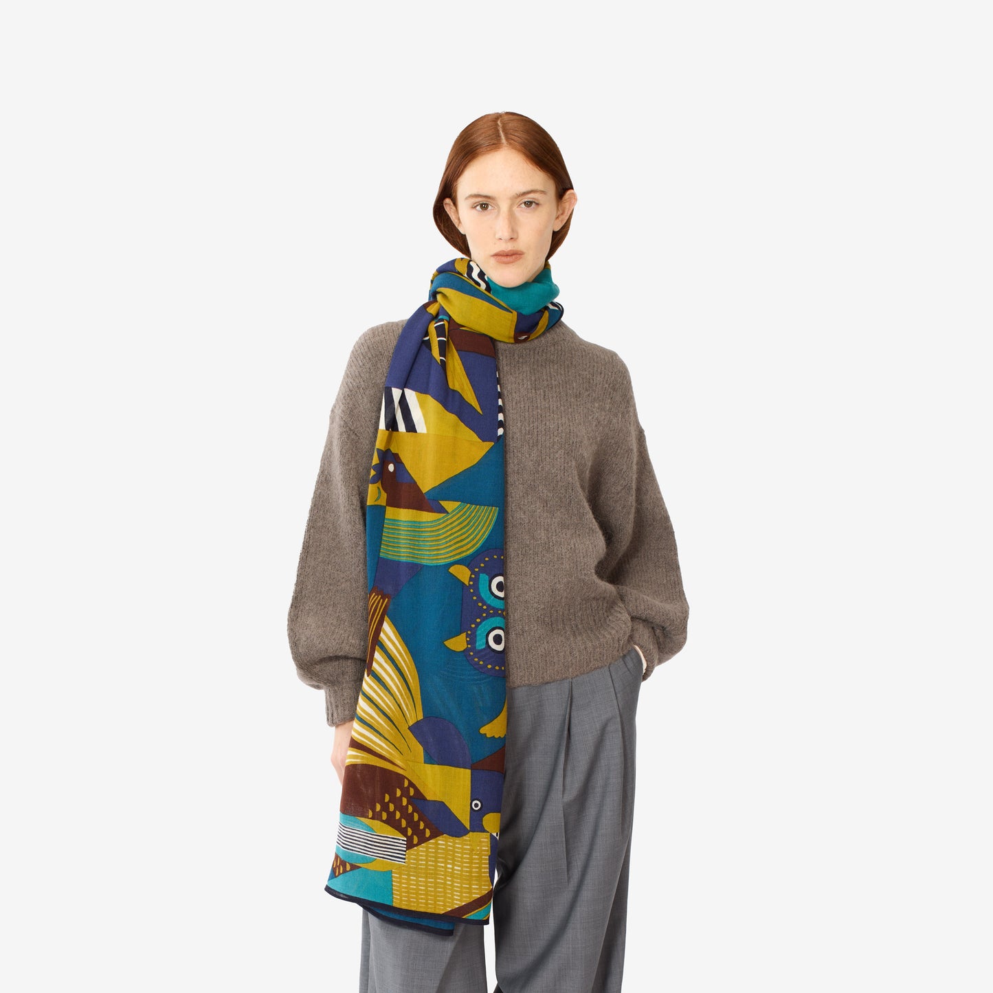 Scarf 100 - Tribu - Duck Blue