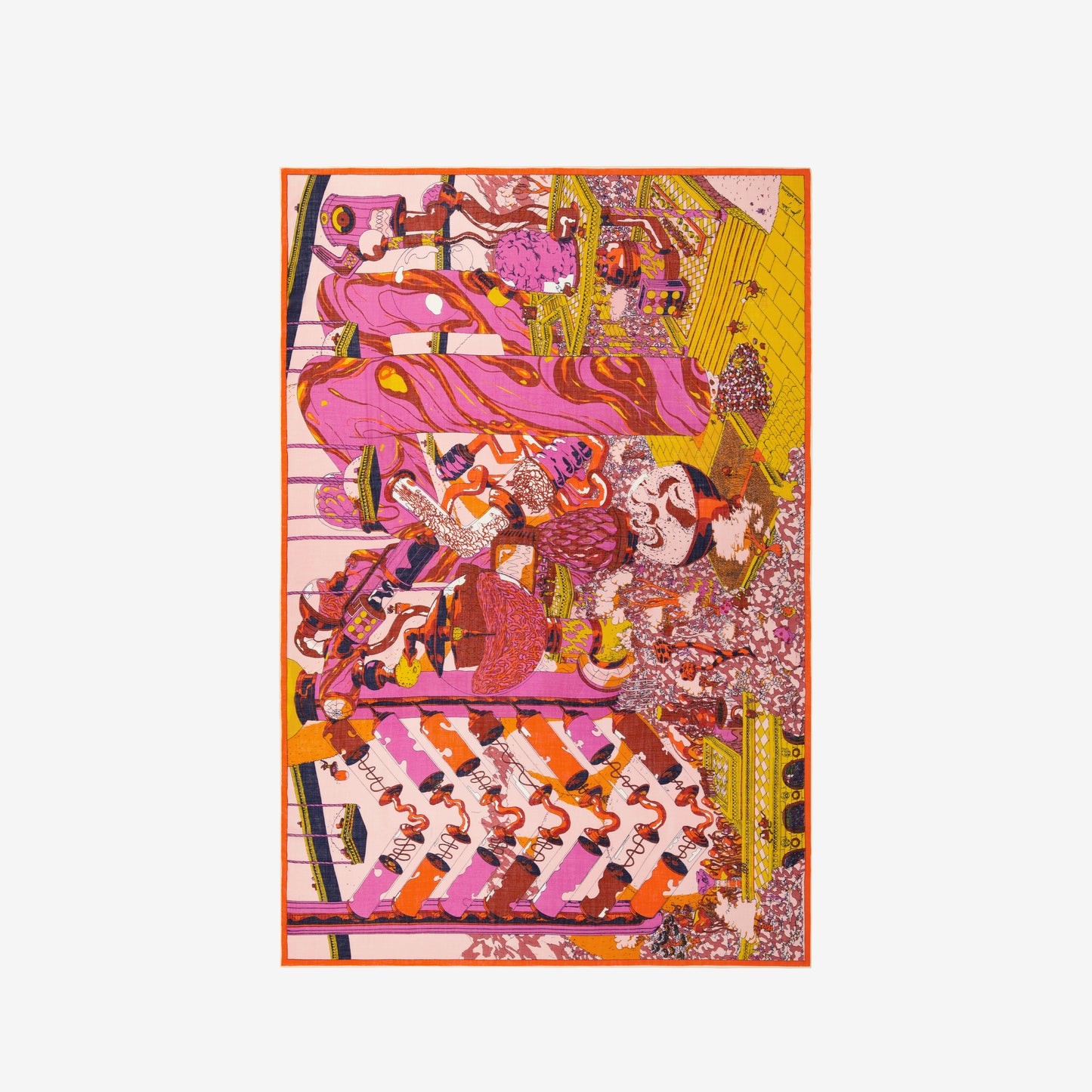 Schal 130 - Imprimerie - Pink
