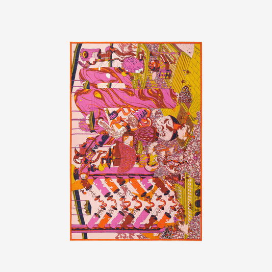 Schal 130 - Imprimerie - Pink