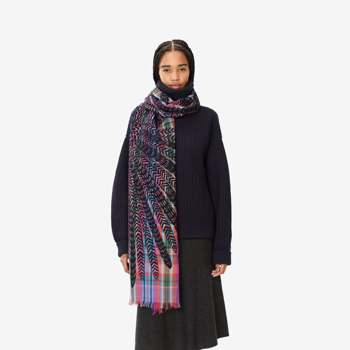 Scarf 70 3D - Hedwige - Multicolor