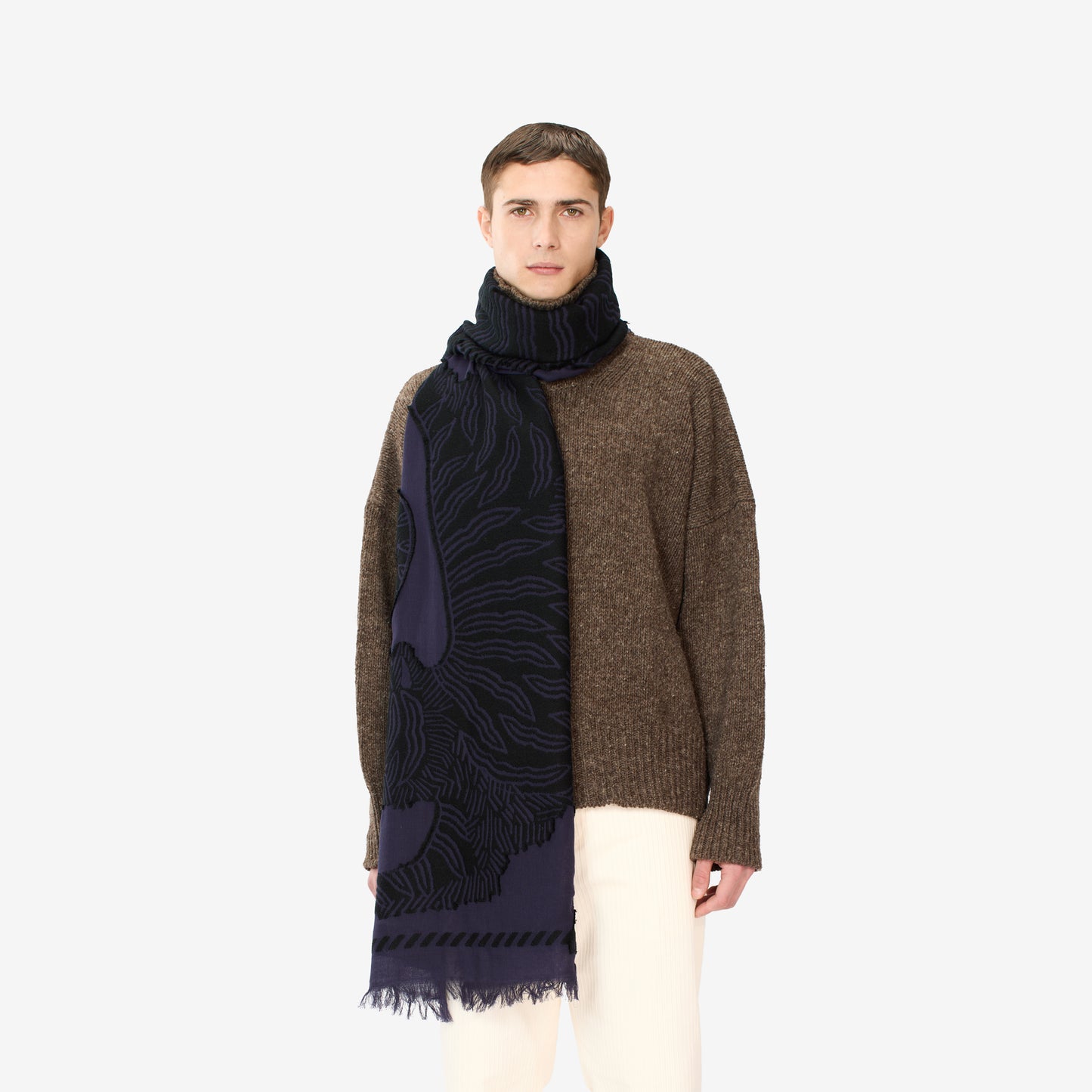 Schal 70 3D - Mantra - Marineblau