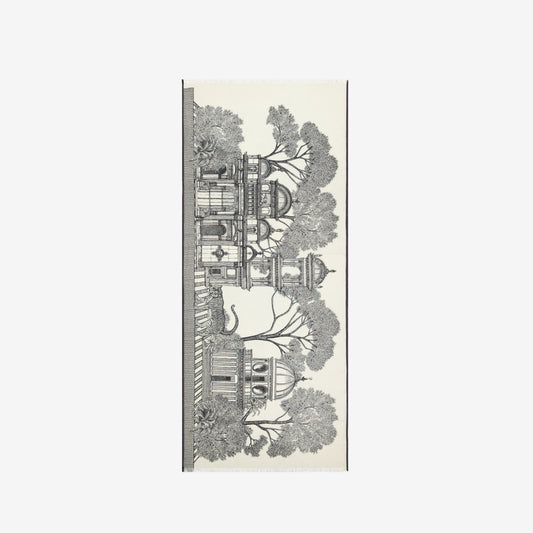 Scarf 80 - Mirage - White