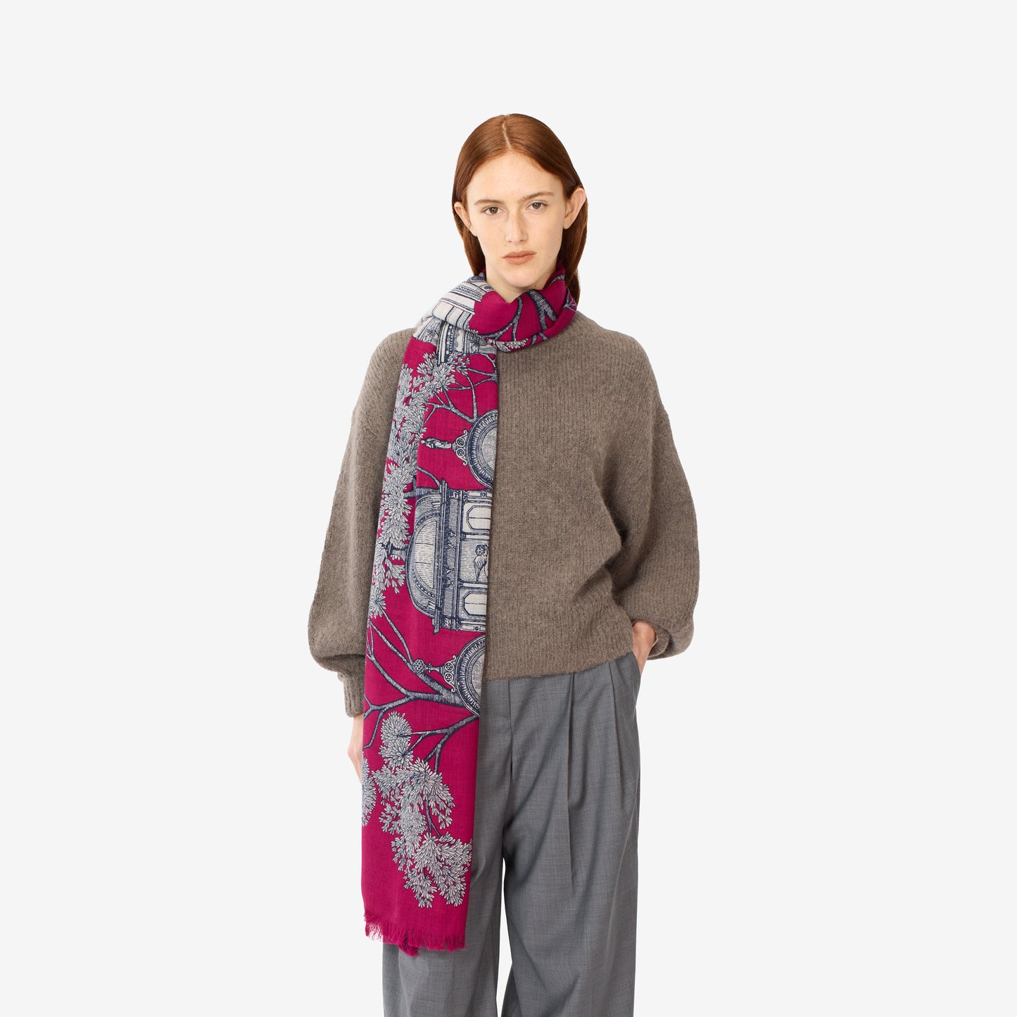 Scarf 80 - Mirage - Fuchsia