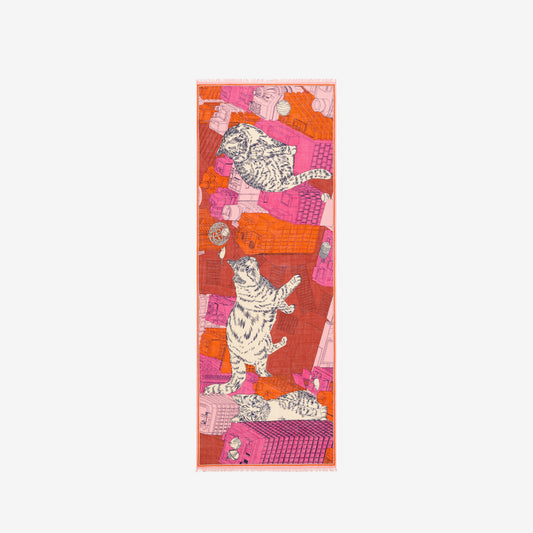 Schal 70 - Tokyo - Fuchsia