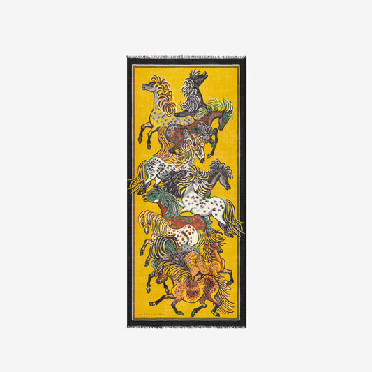 Schal 80 - Western - Goldbraun