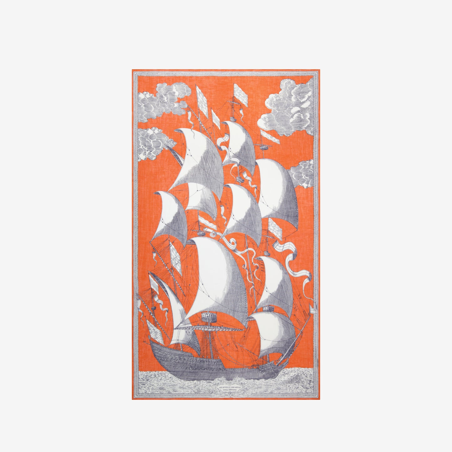 Scarf 100 - Des Rives Et Des Reves - Orange