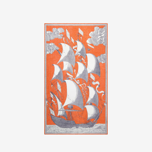 Schal 100 - Des Rives Et Des Reves - Orange