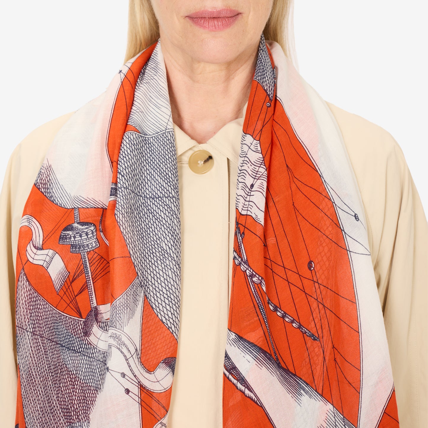 Scarf 100 - Des Rives Et Des Reves - Orange