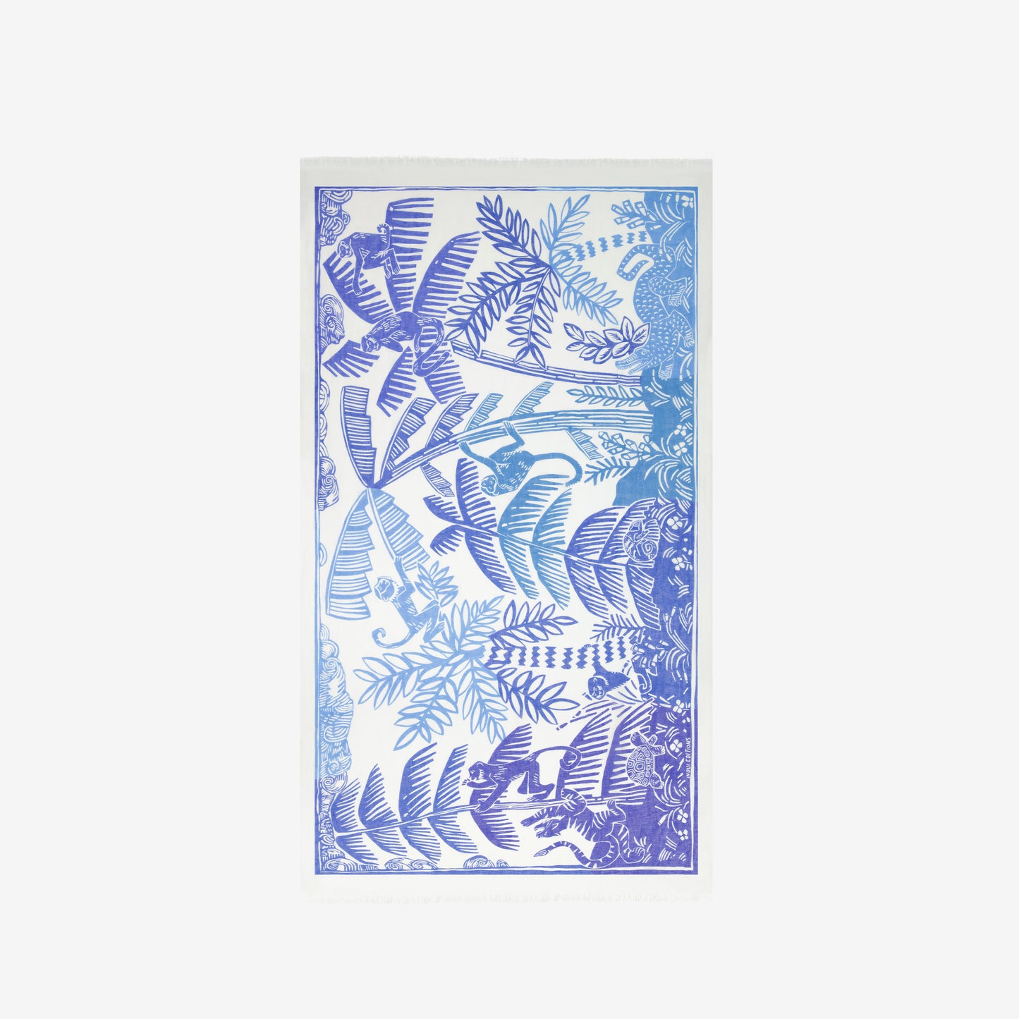 Scarf 100 - Jungle - Blue