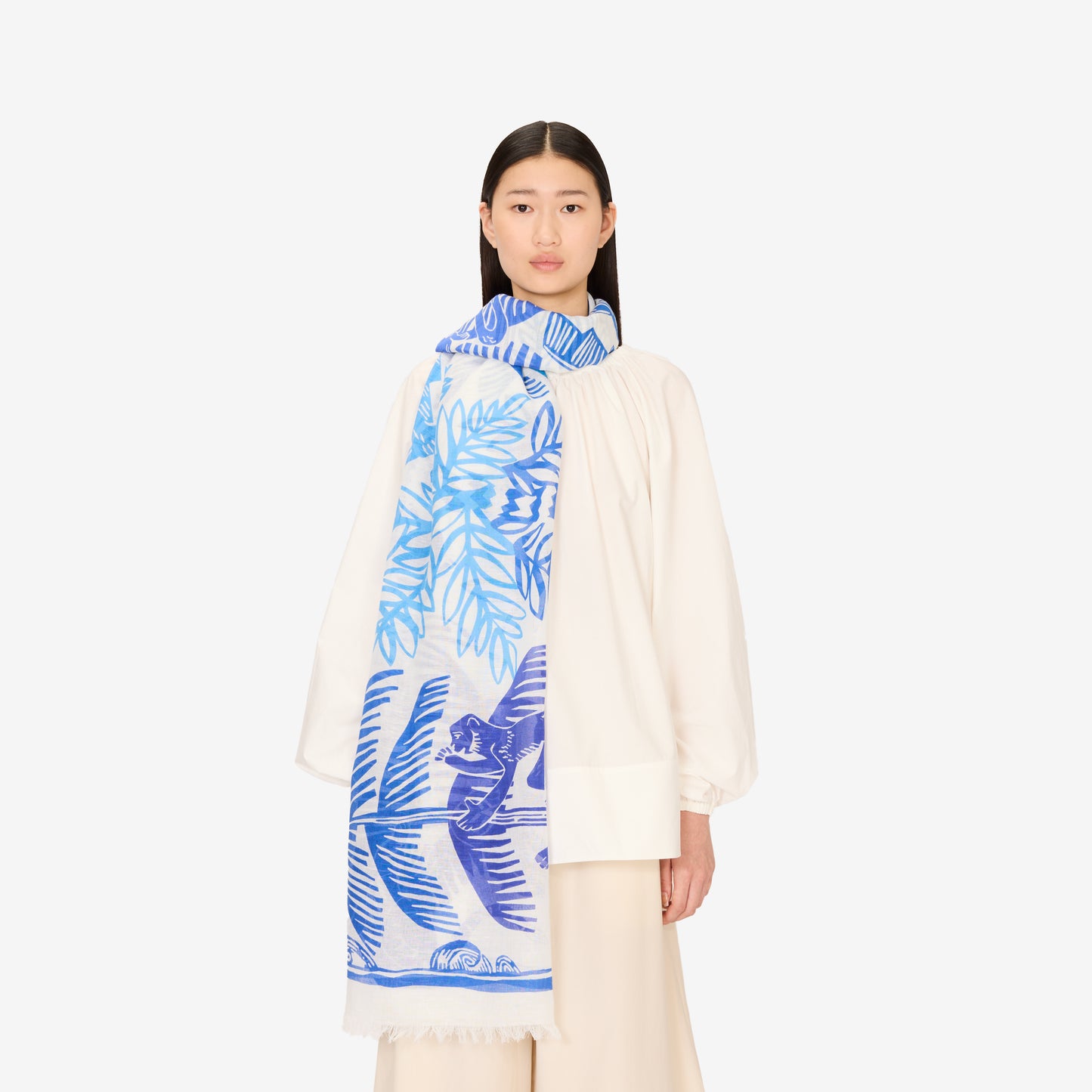 Scarf 100 - Jungle - Blue