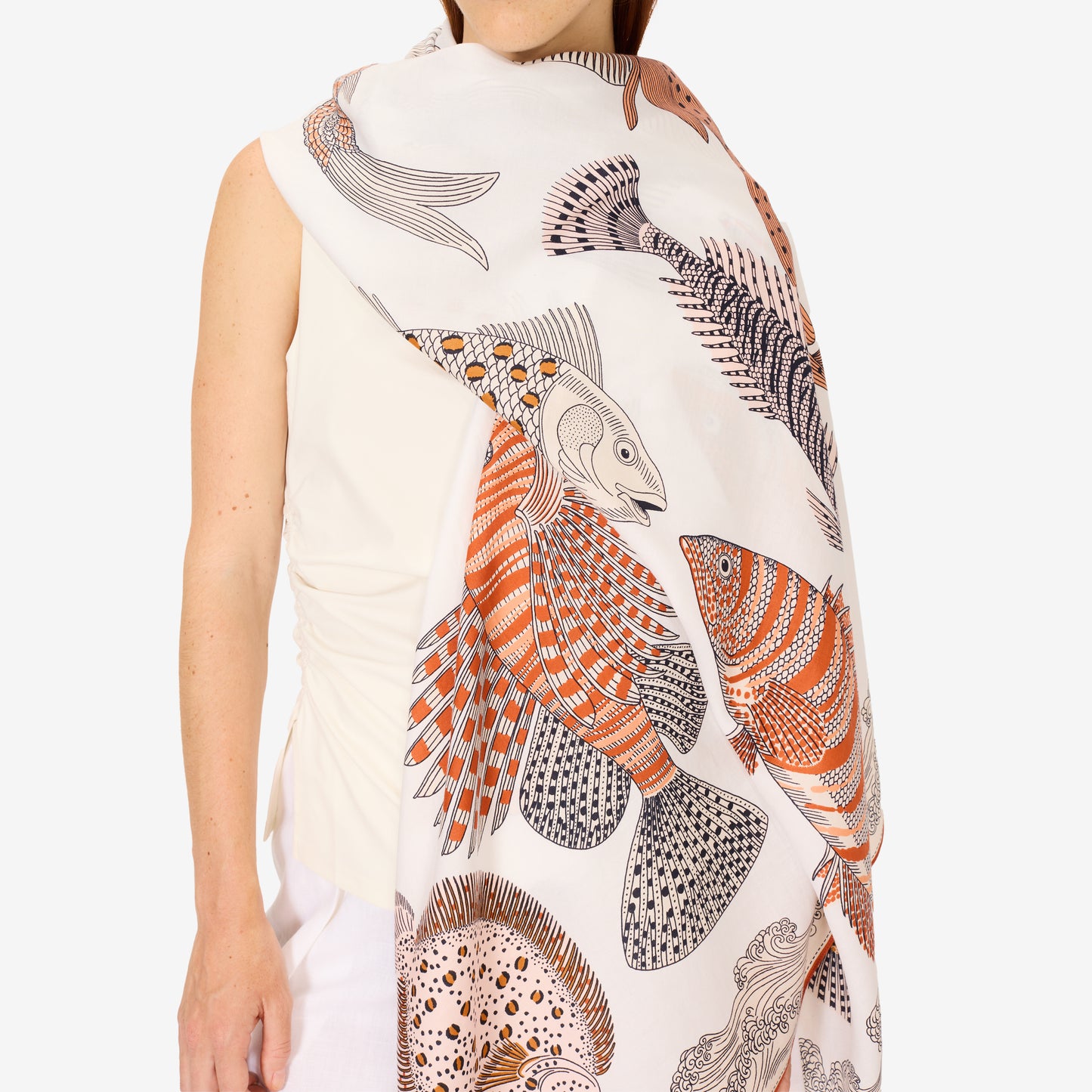 Scarf 100 - Poseidon - Natural