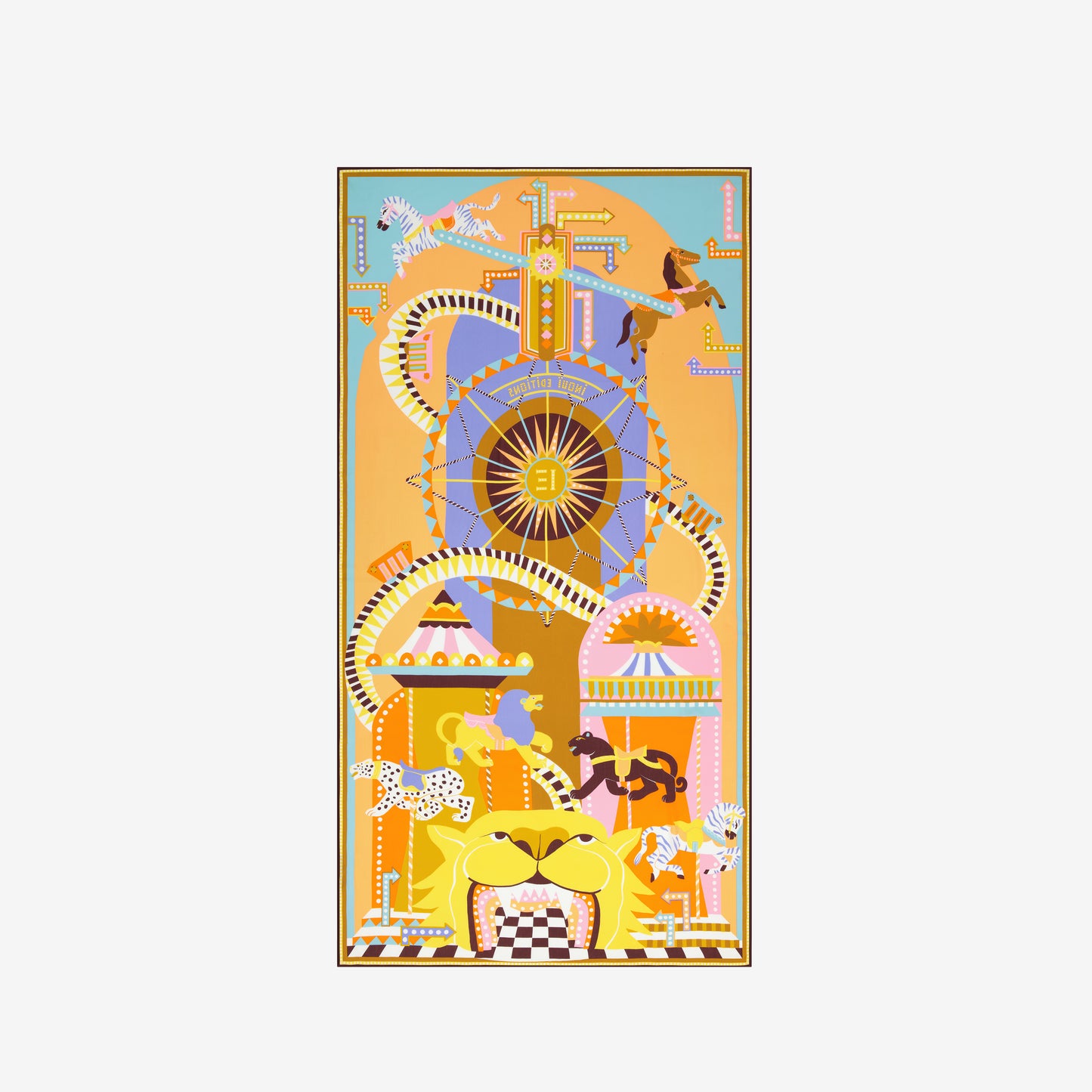 Scarf 100 - Rollercoaster - Pastel