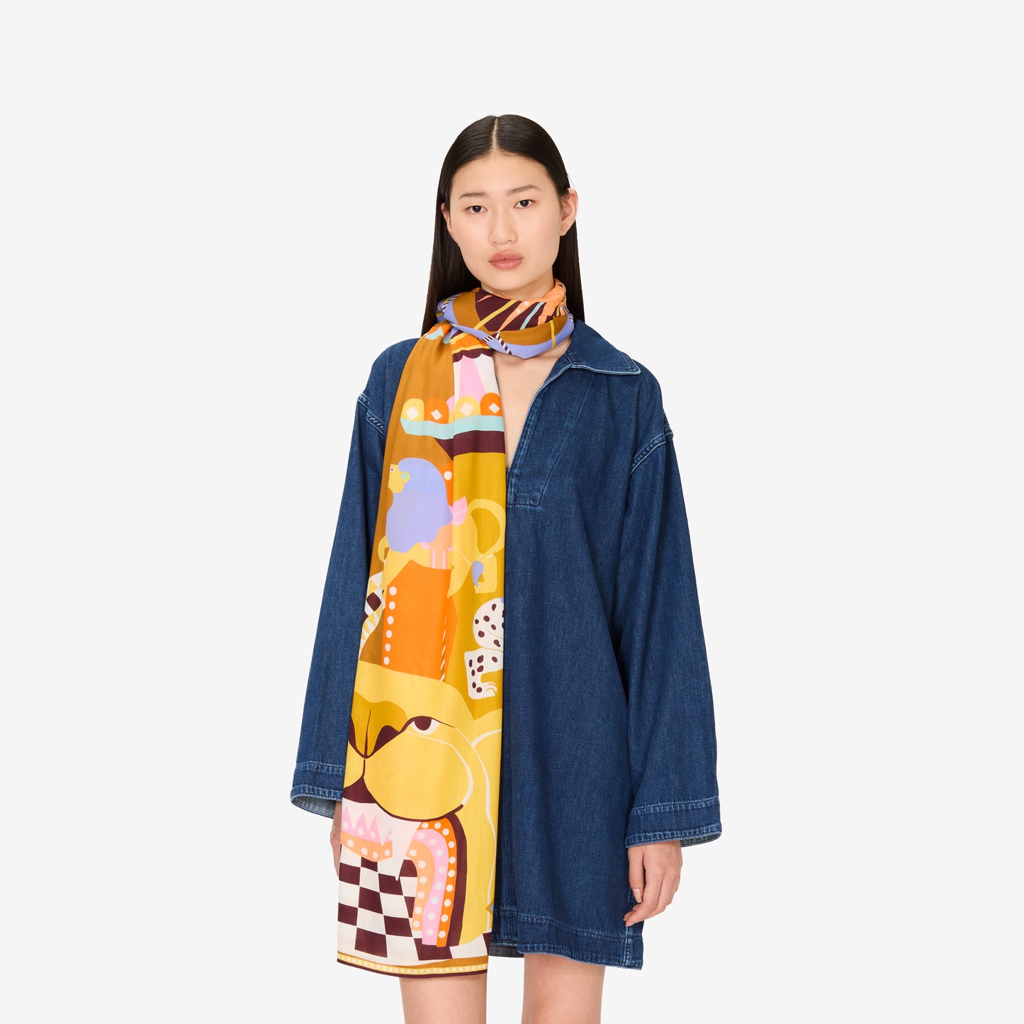 Scarf 100 - Rollercoaster - Pastel