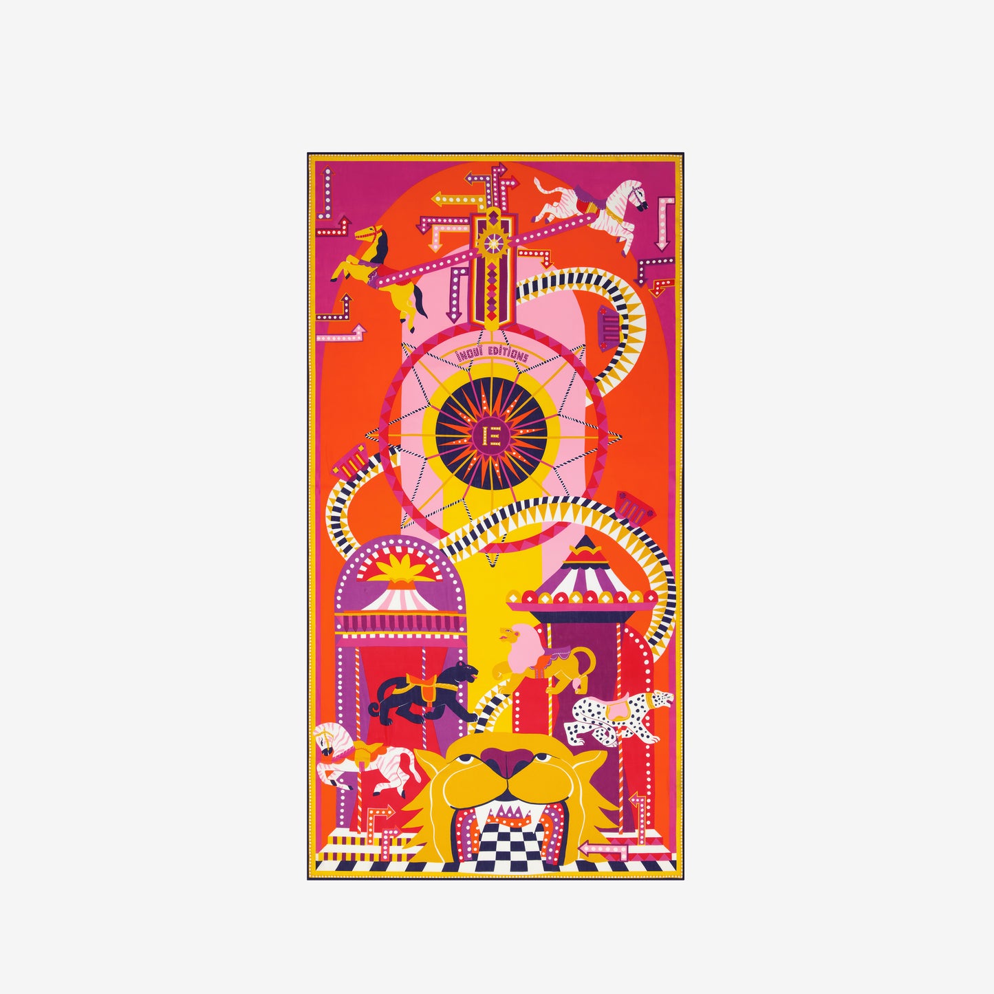 Scarf 100 - Rollercoaster - Flamboyant