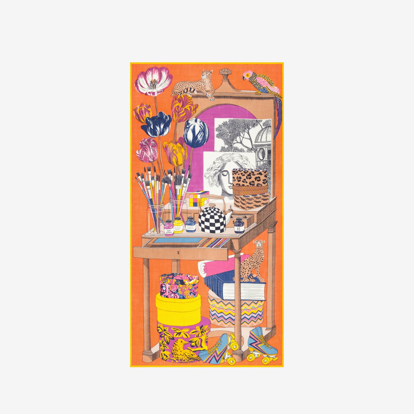 Schal 100 - Atelier - Orange