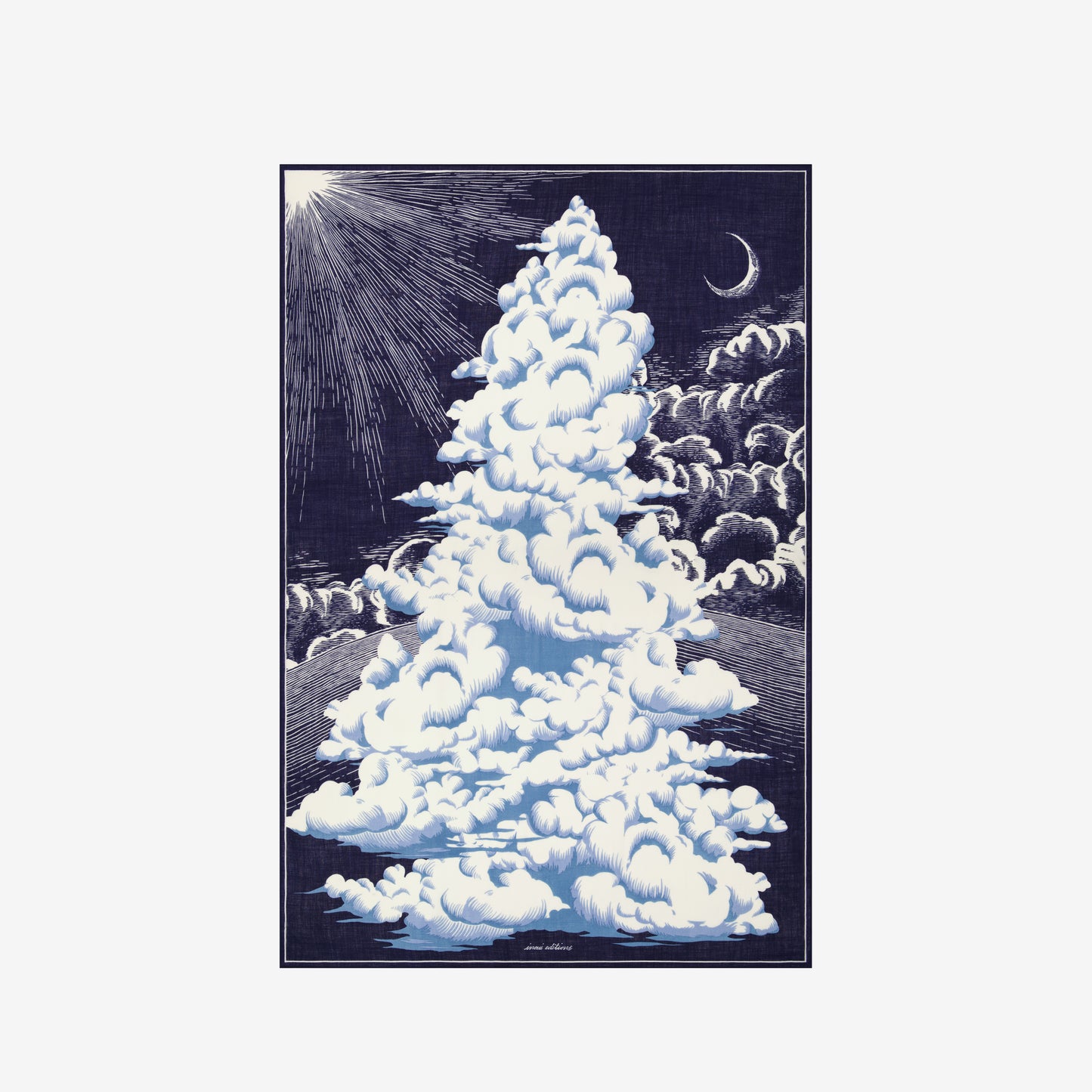 Scarf 130 - Hiver - Blue