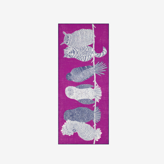 Scarf 80 - Chouette - Purple