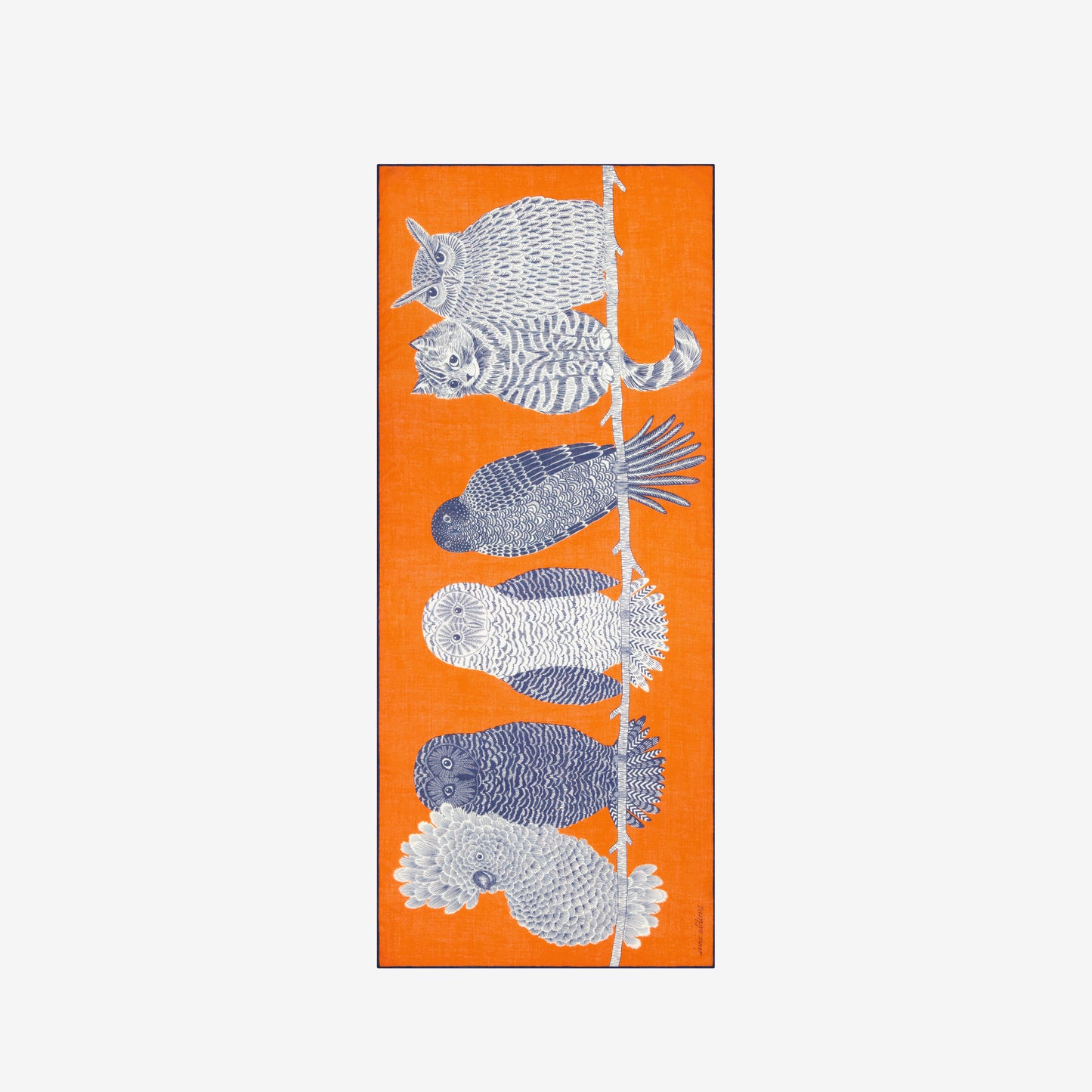 Sciarpa 80 - Chouette - Arancione