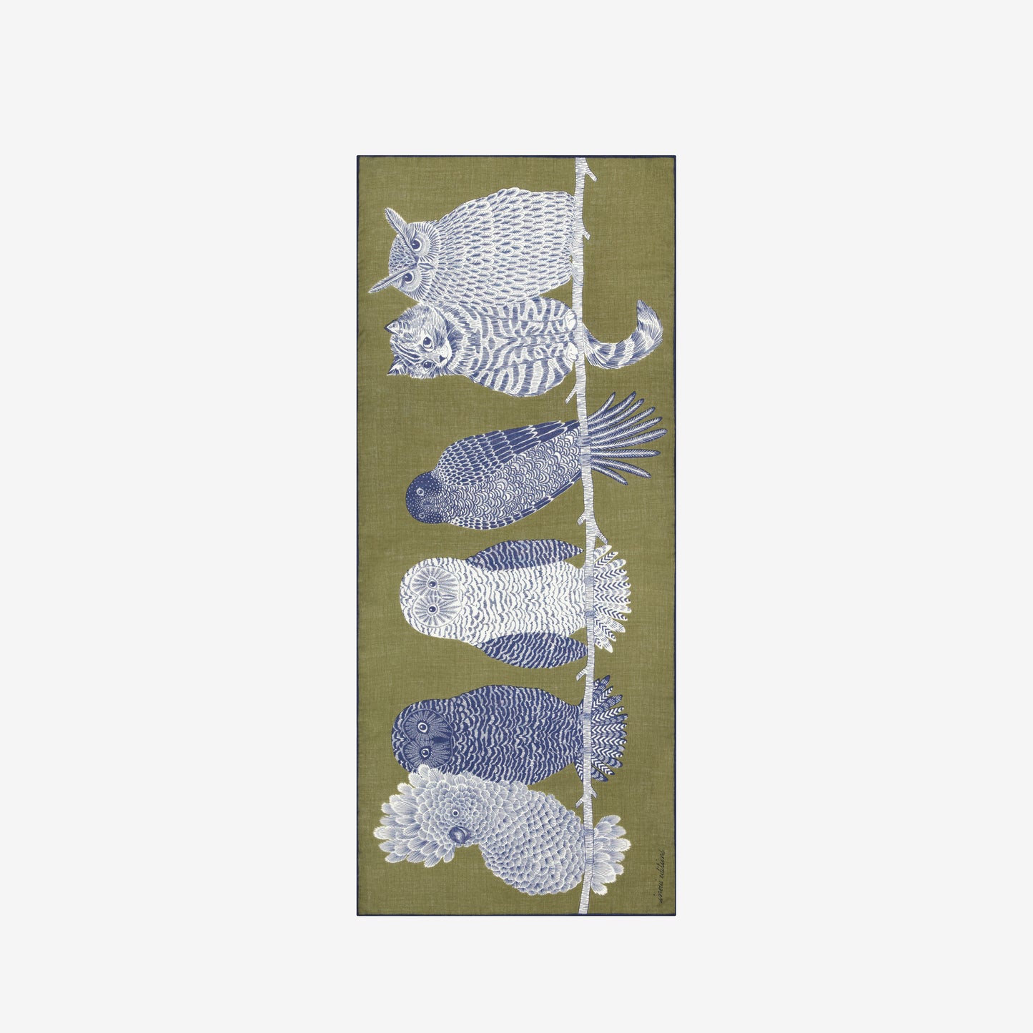 Schal 80 - Chouette - Khaki