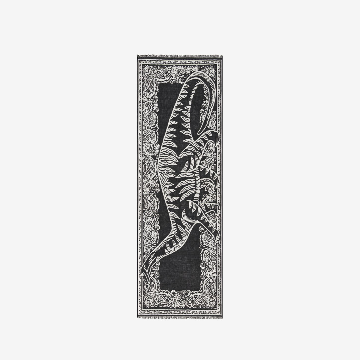 Scarf 70 3D - Dino - Black