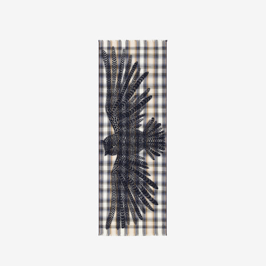 Scarf 70 3D - Hedwige - Beige