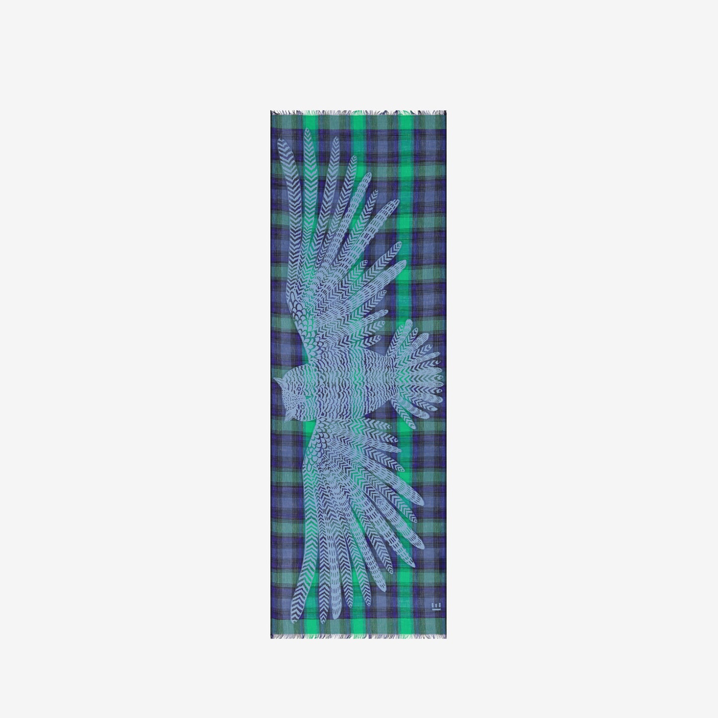 Scarf 70 3D - Hedwige - Emerald
