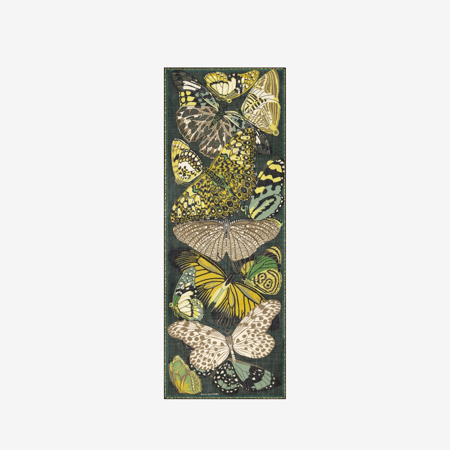 Scarf 70 - Papillons - Emerald