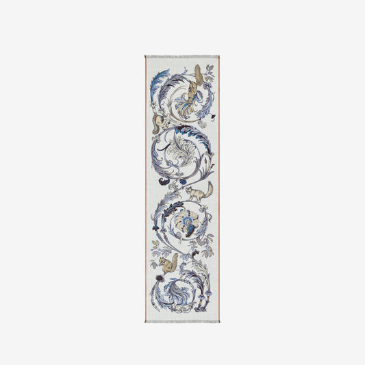Scarf 55 - Rococo - White