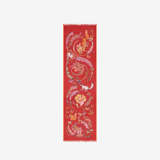 Scarf 55 - Rococo - Red