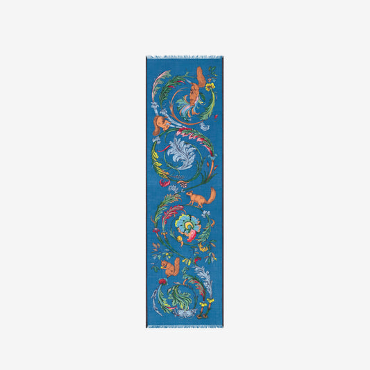 Scarf 55 - Rococo - Duck Blue